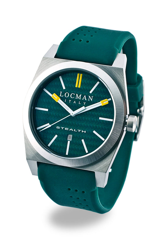 Orologio Locman Stealth Three Hands Quartz 43mm 020100KGFYL1GOG