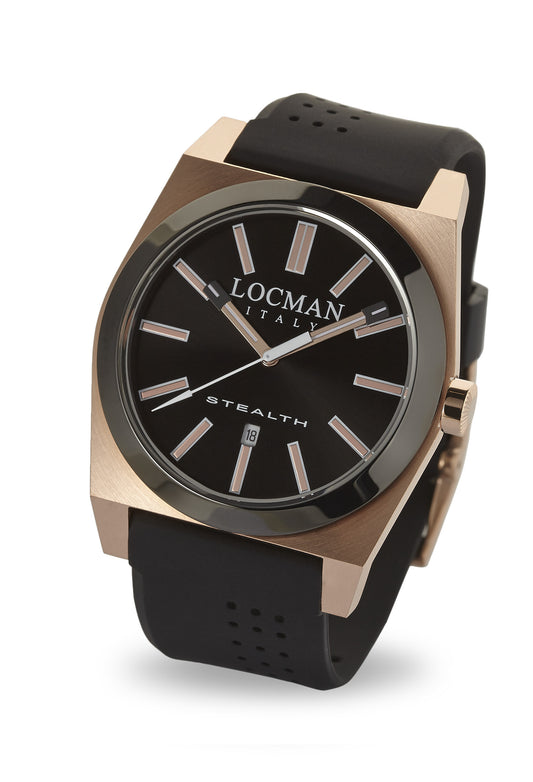 Orologio Locman Stealth Three Hands Quartz 43mm 0201RGBKF5N0SIK