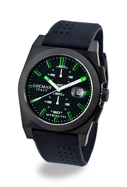 Orologio Locman Stealth Chronograph 43mm 0202BKBKFGK1GOK