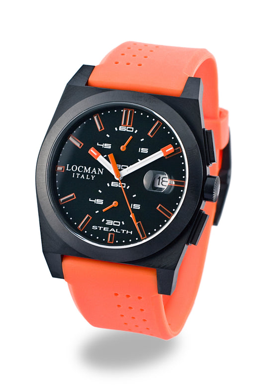 Orologio Locman Stealth Chronograph 43mm 0202BKBKFOK1GOO