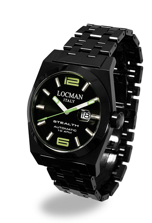 Orologio Locman Stealth Automatic 43mm 0205BKBKNGR0BRK
