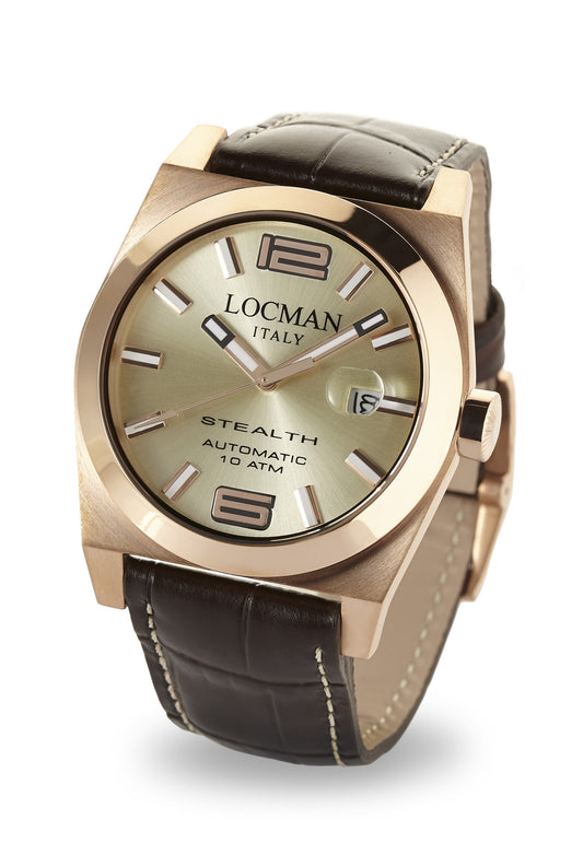 Orologio Locman Stealth Automatic 43mm 0205RRAVF5N0PST