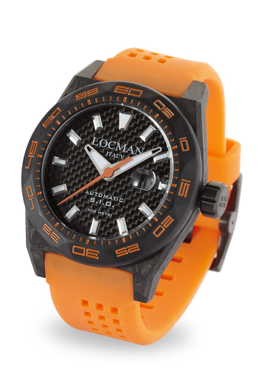 Orologio Locman Stealth 300MT Carbon Automatic 0216V1-CBCBNKOS2O