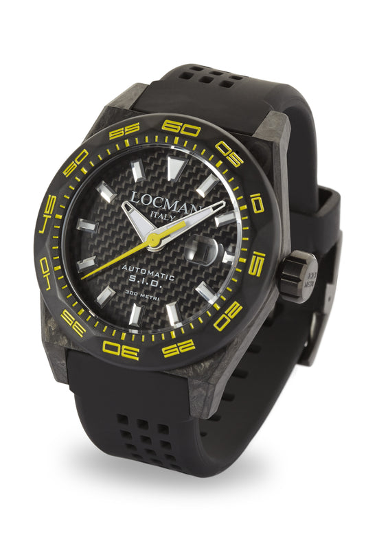 Orologio Locman Stealth 300MT Carbon Automatic 0216V2-CBCBNKYS2K