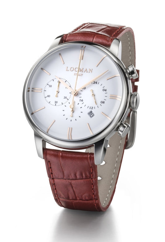 Orologio Locman 1960 Chronograph 0254A08R-00WHRGPR