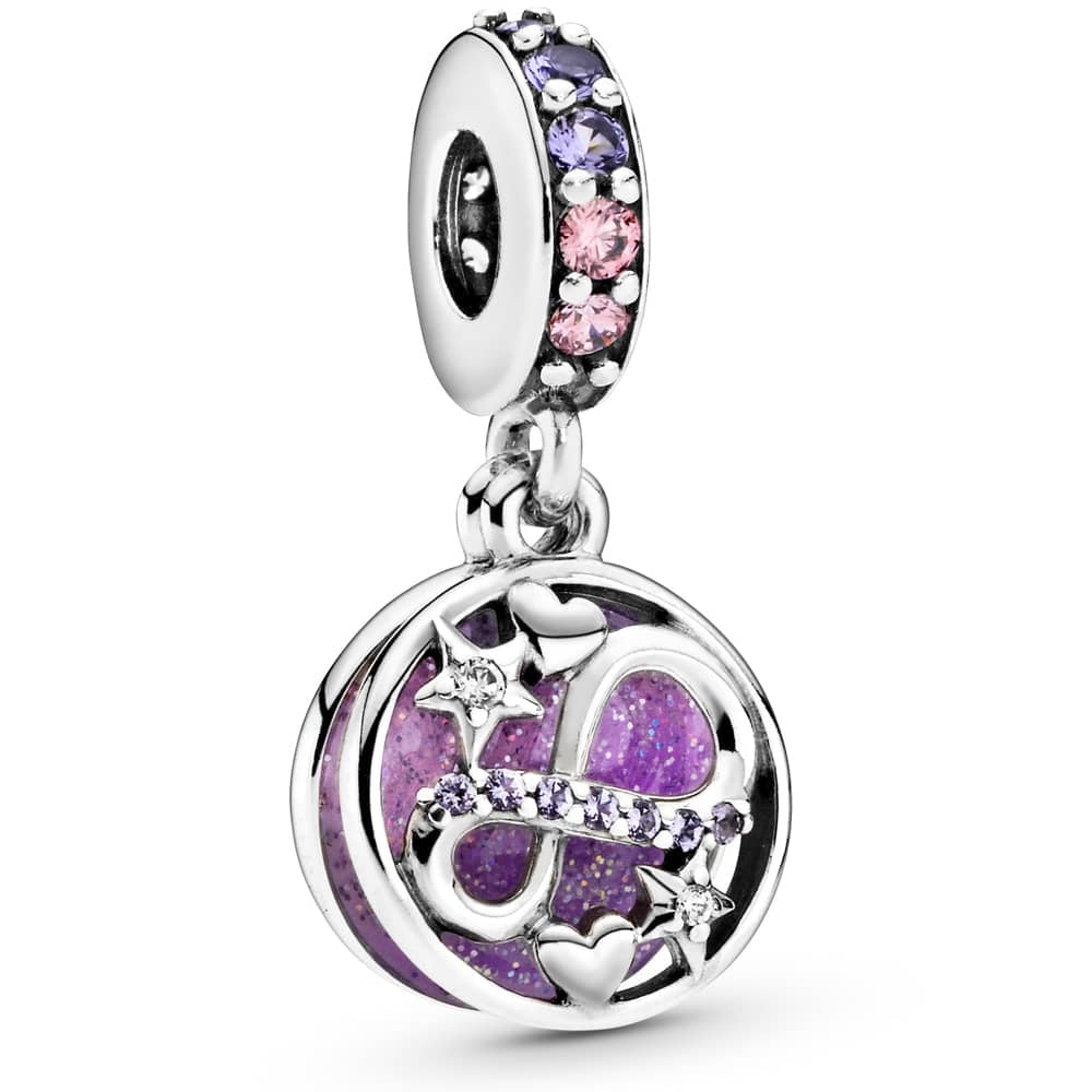 Pandora Infinity Dangle Charm with Sparkling Hearts and Stars 798829C01