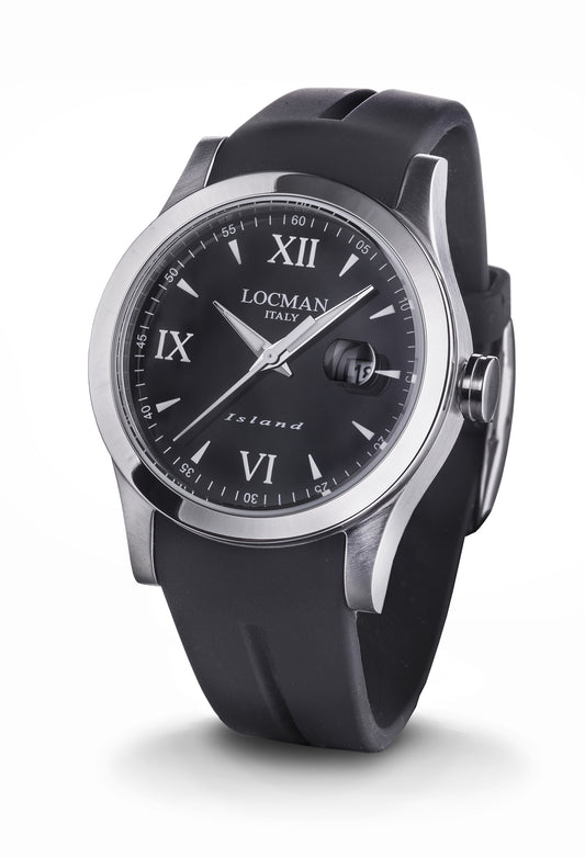 Orologio Locman Island Three Hands Quartz 0614A01-00BKWHSK