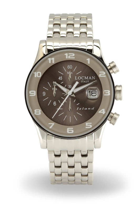 Orologio Locman Island Chronograph 062000AG-AGW2BR0