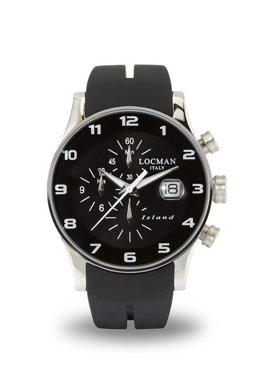 Orologio Locman Island Chronograph 062000KW-BKW2SIK