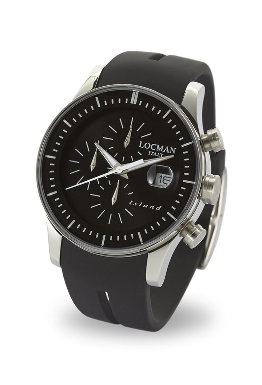 Orologio Locman Island Chronograph 062000KW-BKWSIK