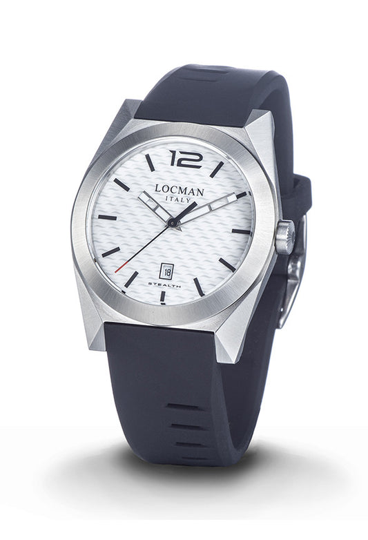 Orologio Locman Stealth Three Hands Quartz 0810A08S-00WHBKSK