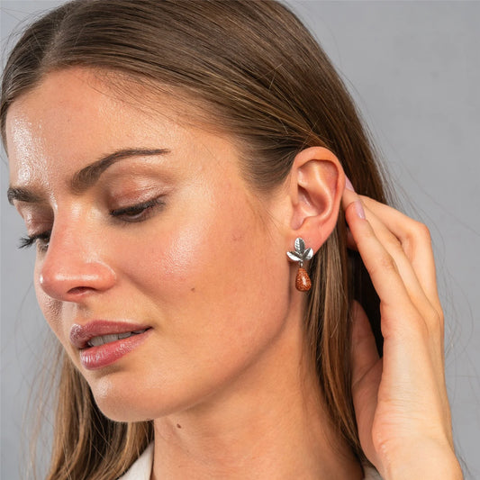 Orecchini Foglie della Positività Trollbeads TAGEA-00127