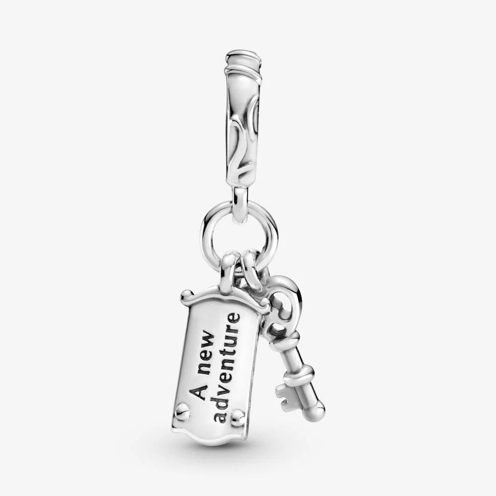 Pandora Disney Alice in Wonderland Key and Mr. Lock Pendant Charm 799344C00