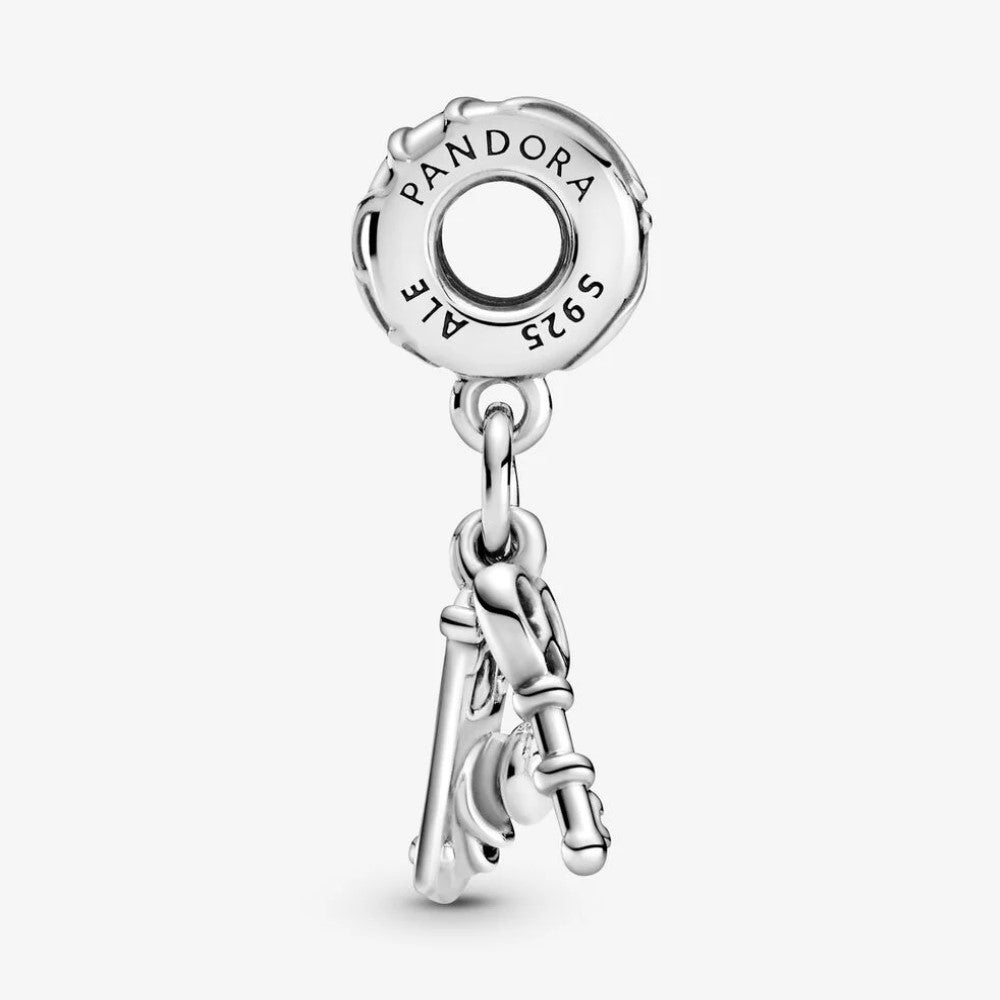 Pandora Disney Alice in Wonderland Key and Mr. Lock Pendant Charm 799344C00