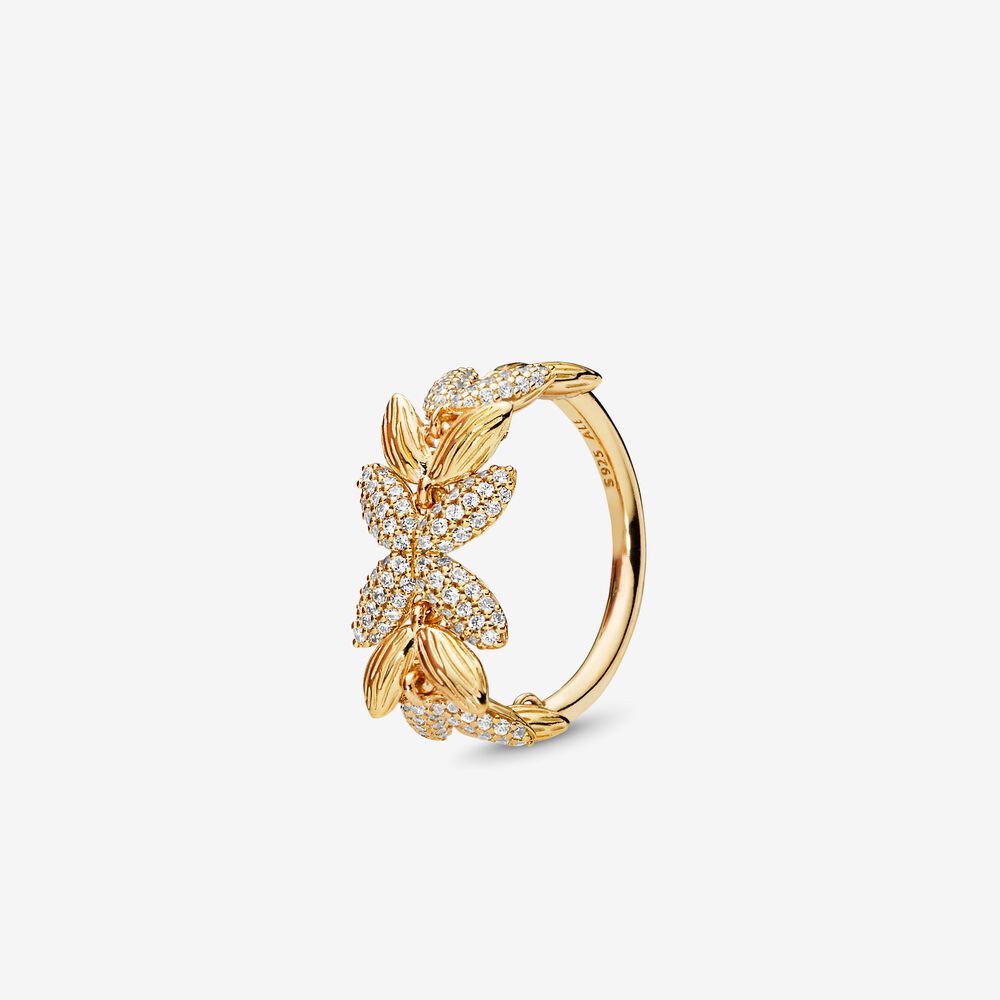 Pandora Wheat Circle Ring 167735CZ