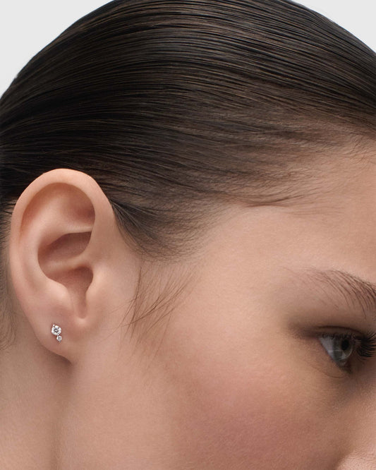 Piercing PD PAOLA Piercing orecchio in diamanti e oro bianco Eve Mini PG06-385-U