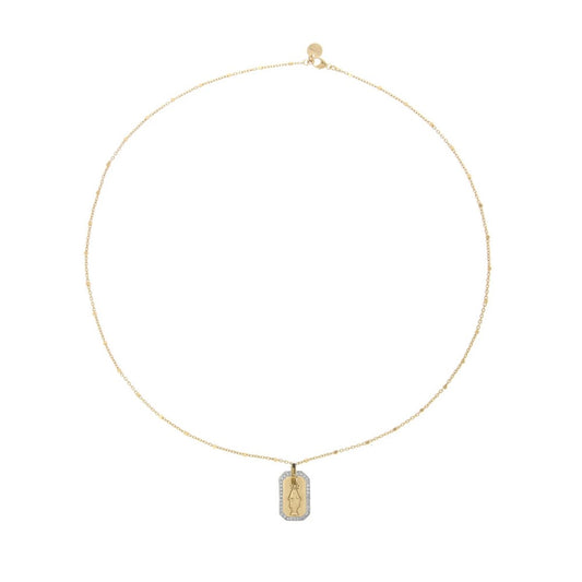 Girocollo Rue Des Mille Medaglia Madonnina - Catena e Punto GRZ-009RTMDAU-MNG