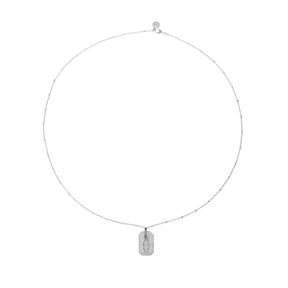 Girocollo Rue Des Mille Medaglia Madonnina - Catena e Punto GRZ-009RTMDAU-MNG