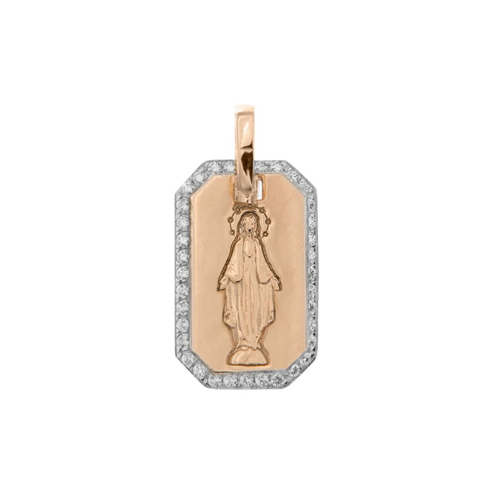 Girocollo Rue Des Mille Medaglia Madonnina - Catena e Punto GRZ-009RTMDAU-MNG
