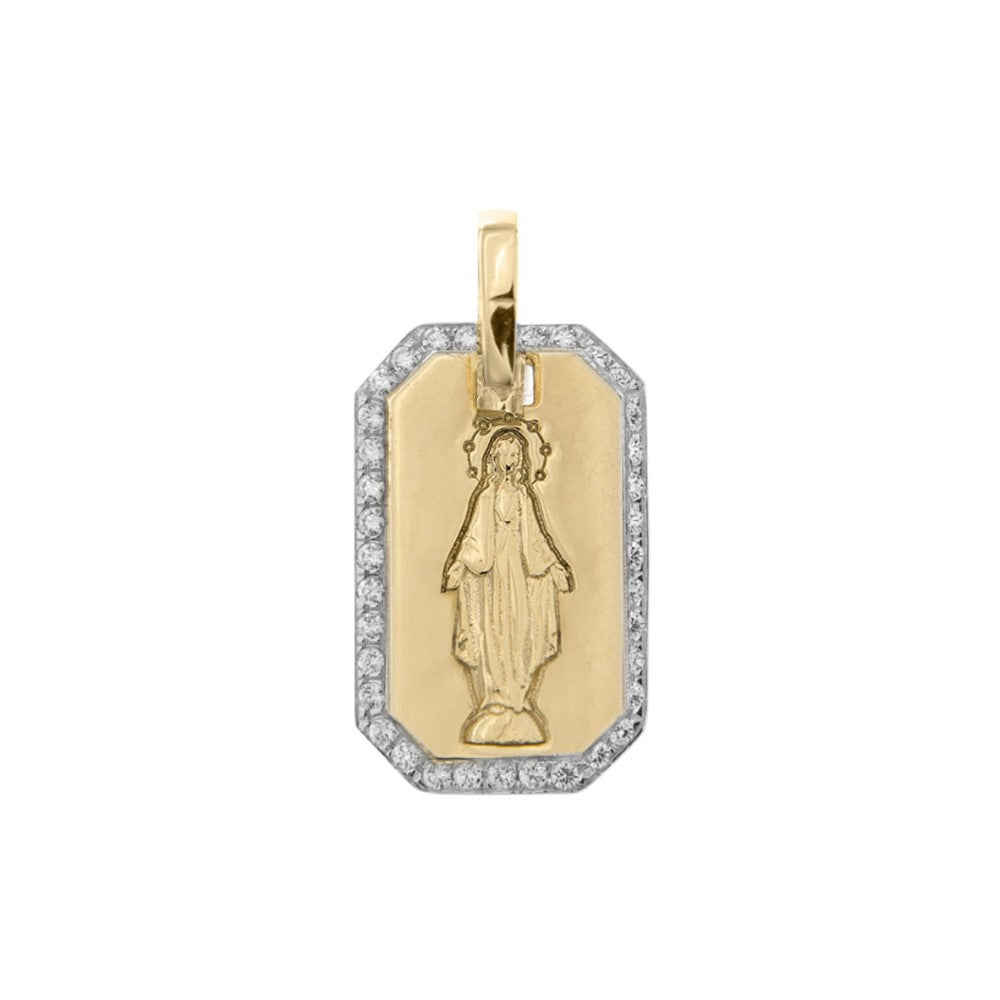 Girocollo Rue Des Mille Medaglia Madonnina - Catena e Punto GRZ-009RTMDAU-MNG