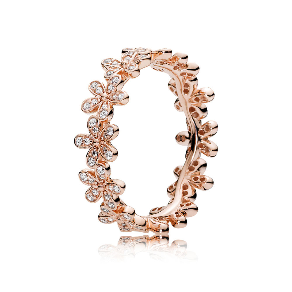 Anello Pandora Fascia di Margherite Luminose 180934CZ
