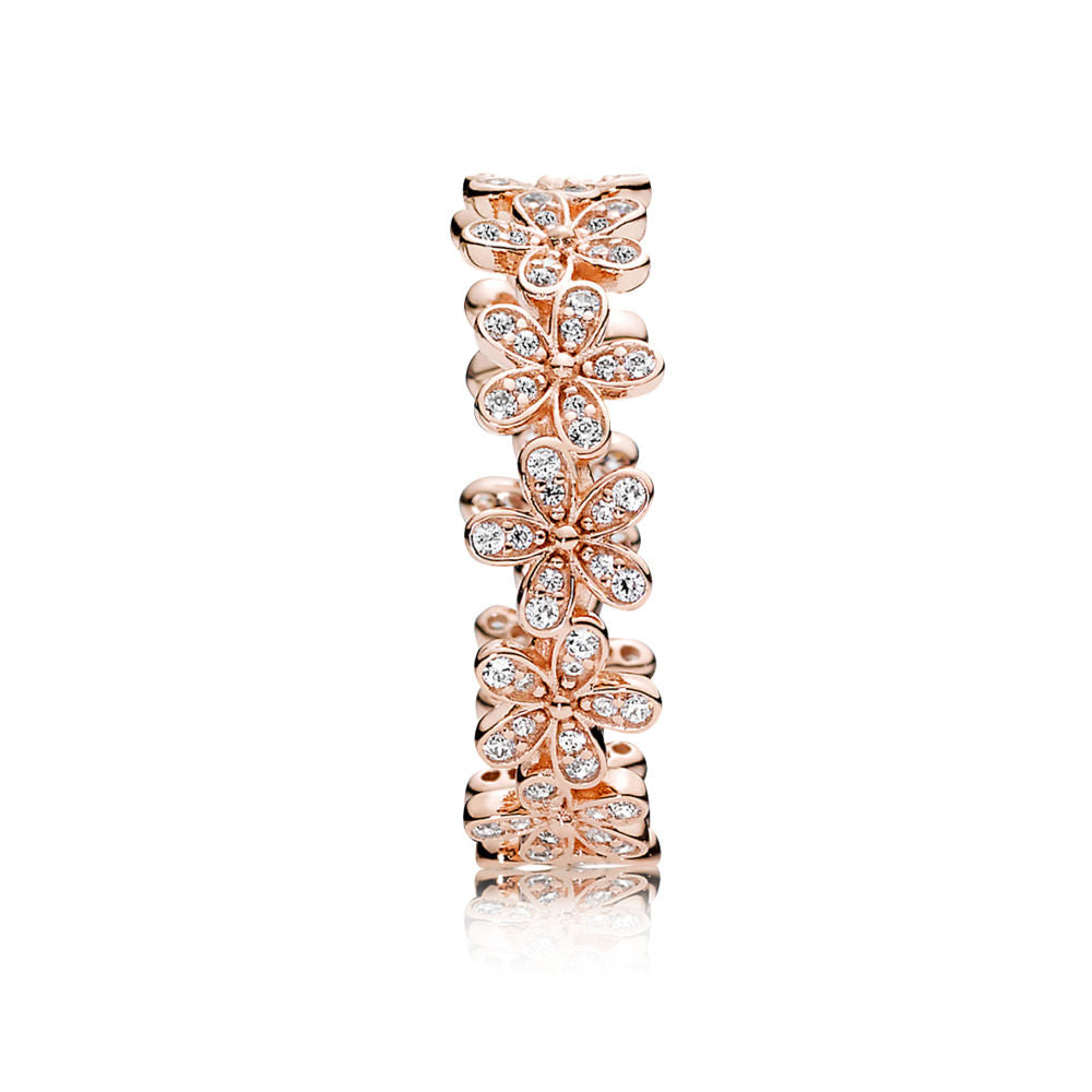 Anello Pandora Fascia di Margherite Luminose 180934CZ