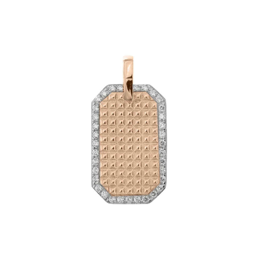 Girocollo Rue Des Mille Medaglia Texture Borchie - Catena e Punto GRZ-009RTBO