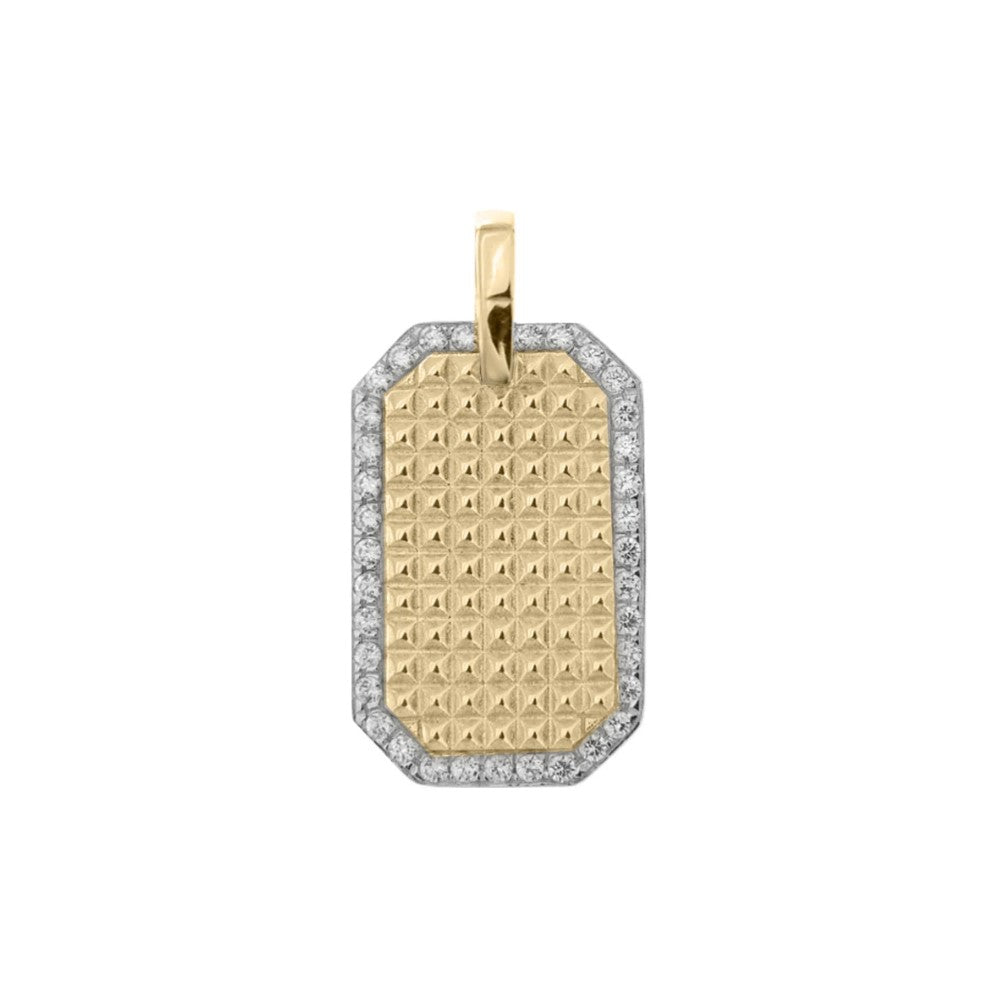 Girocollo Rue Des Mille Medaglia Texture Borchie - Catena e Punto GRZ-009RTBO