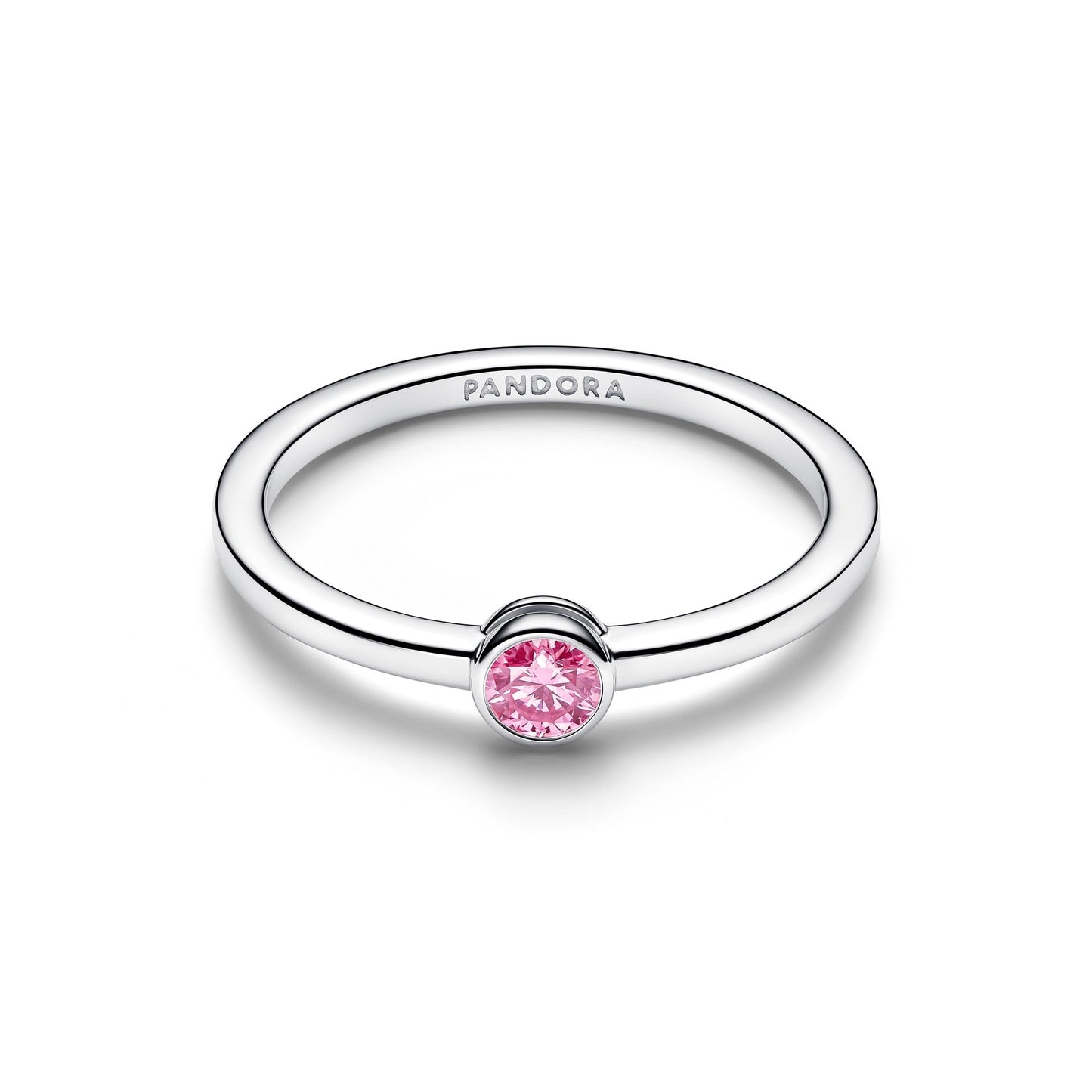 Anello Pandora Era Bezel con diamante creato in laboratorio rosa - 192894C02