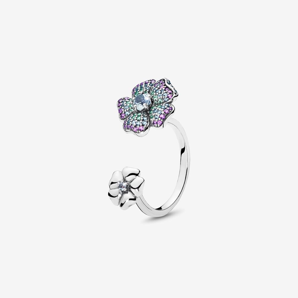 Anello Pandora Fioritura Gloriosa 197086NRPMX