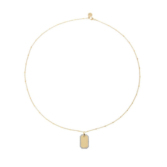 Girocollo Rue Des Mille Medaglia Plain - Catena e Punto GRZ-009-RT-LIS