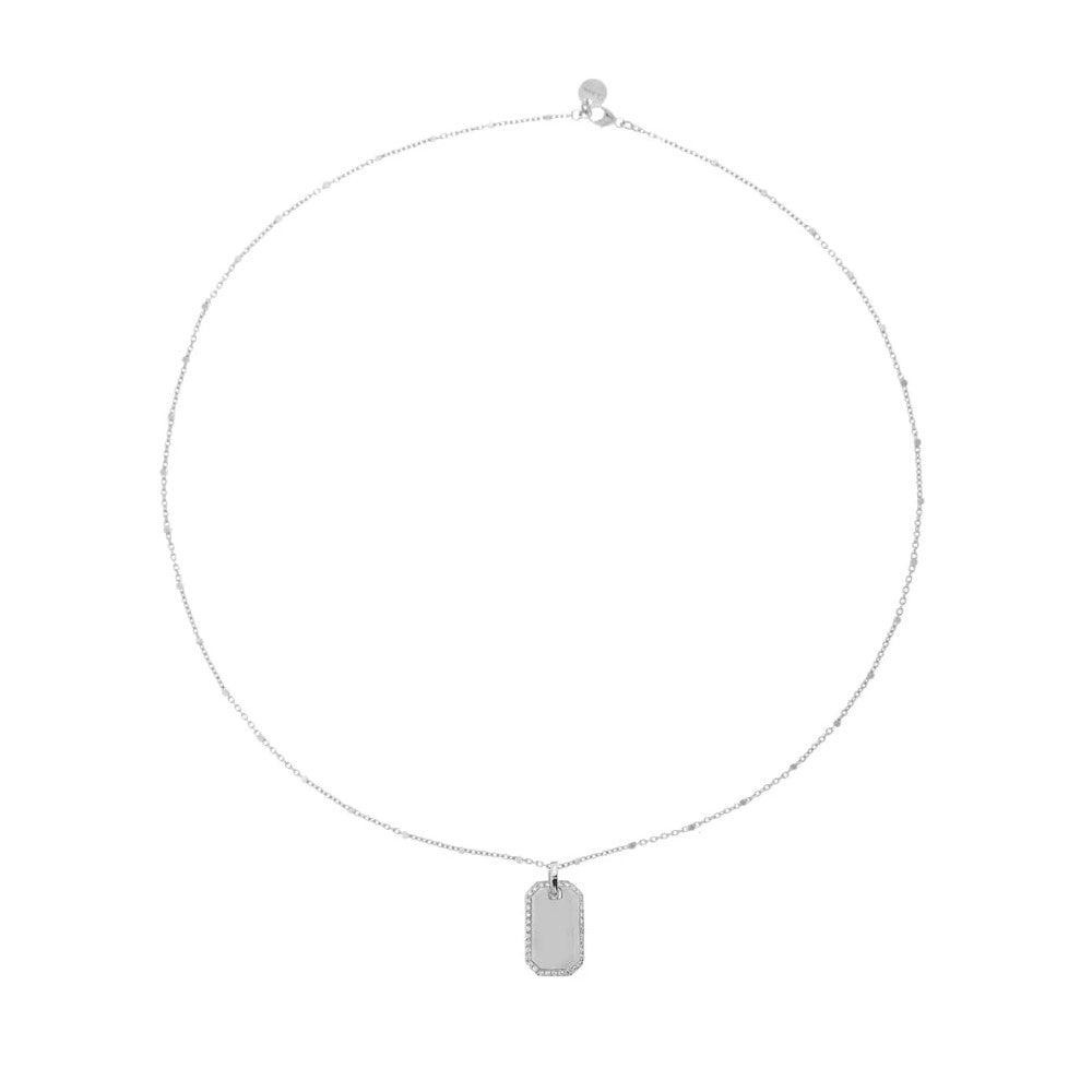 Girocollo Rue Des Mille Medaglia Plain - Catena e Punto GRZ-009-RT-LIS