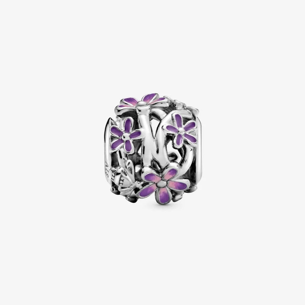 Pandora Purple Daisy Charm with Openwork 798772C02
