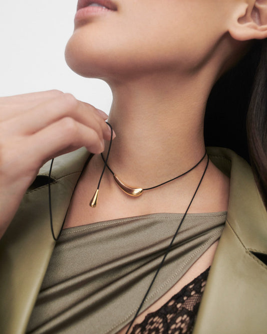 Collana PDPAOLA Orbit Cord Necklace CO01-A18-U