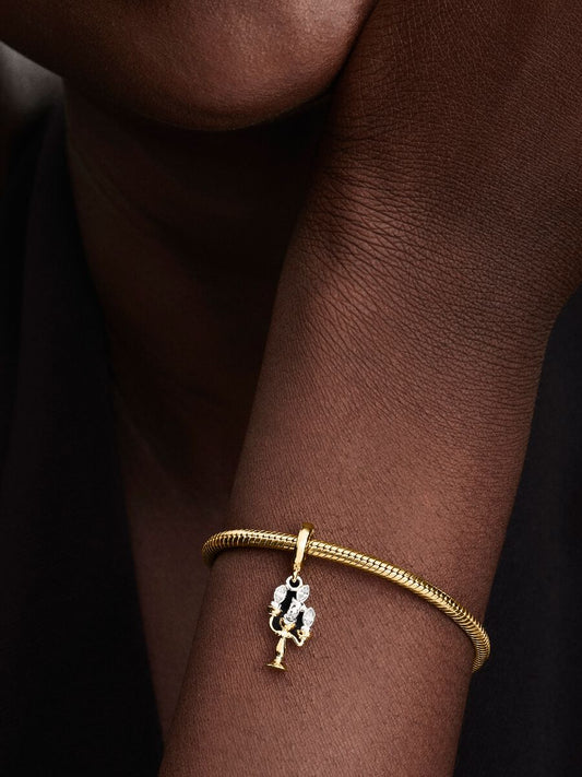 Charm Pandora Disney, La Bella e la Bestia, Pendente Lumiere 763985C01