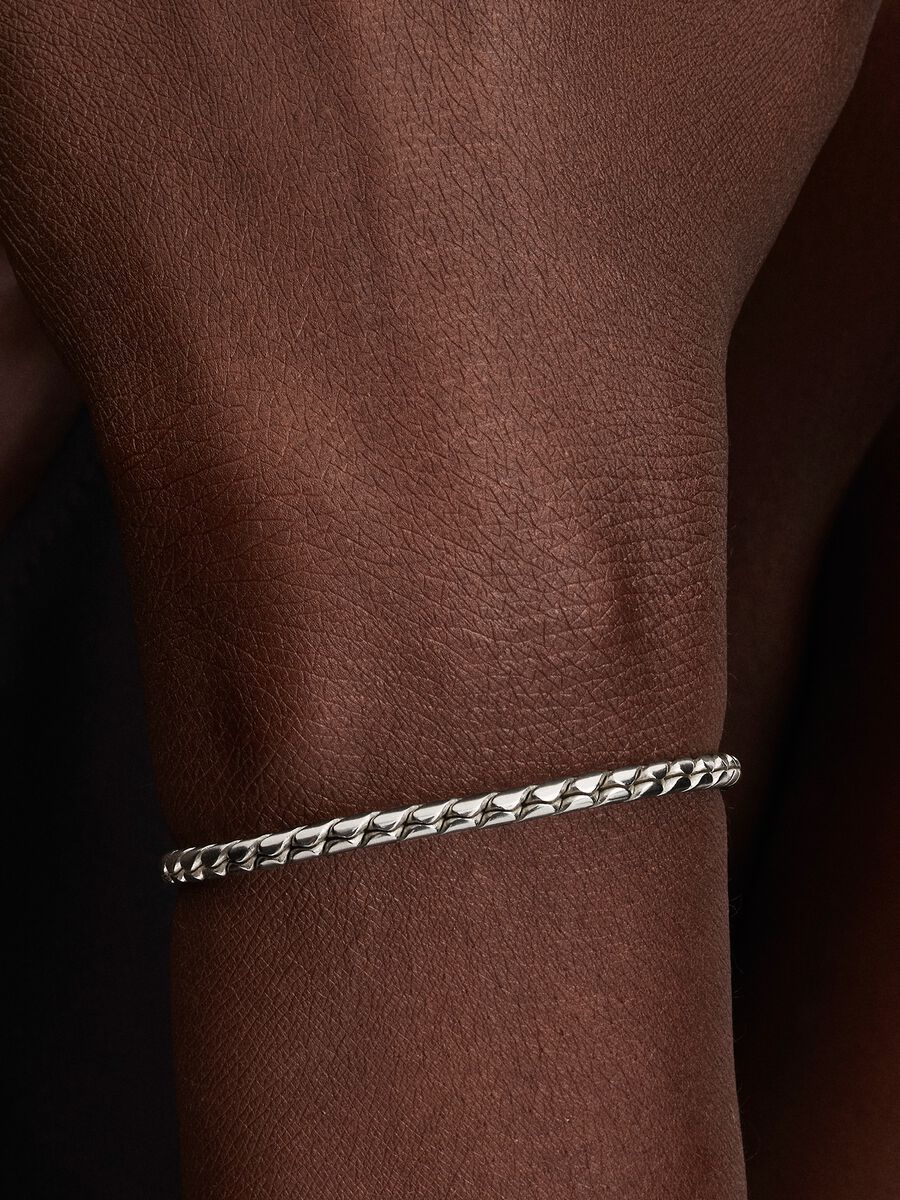 Bracciale Pandora Maglia Spiga con Chiusura a Sfera Argento Sterling 925