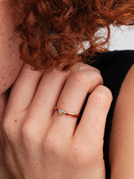 Anello Pandora Marvel, Avengers, Anello Iron Man Placcatura in Oro 14k 164211C01