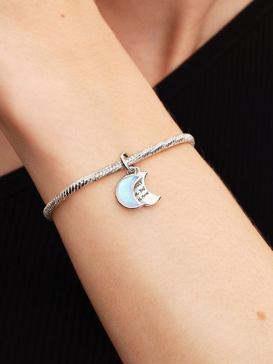 Charm Pandora Pendente Doppio Luna Crescente "I Would Give you the Moon" Argento Sterling 925 794272C01