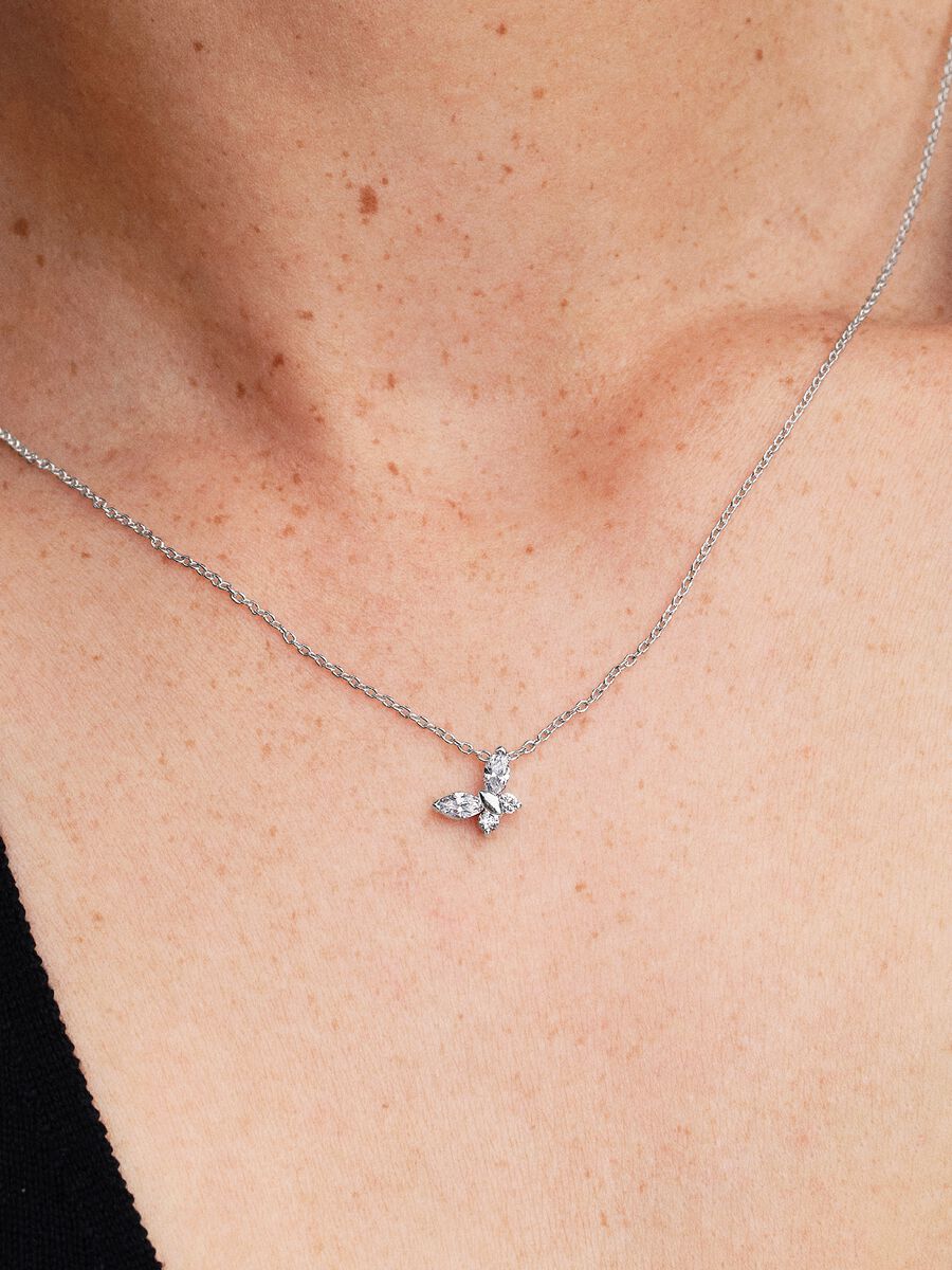 Collana Pandora Farfalla Luminosa Argento Sterling 925