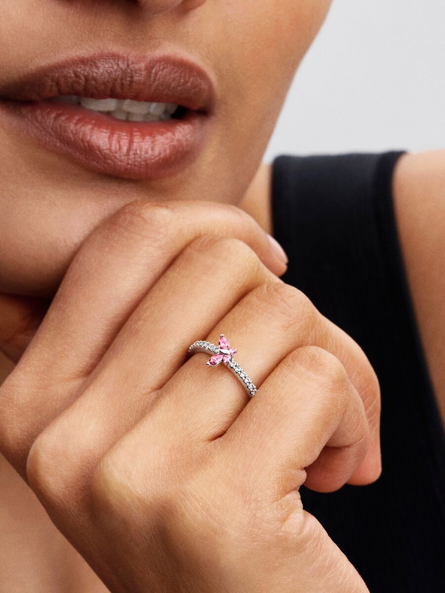 Anello Pandora Farfalla Luminosa Argento Sterling 925