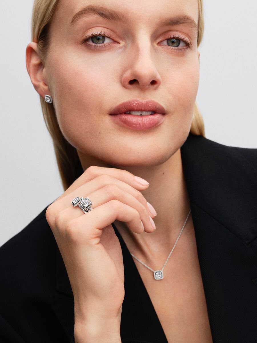Collier Pandora Punto Luce Argento Sterling 925