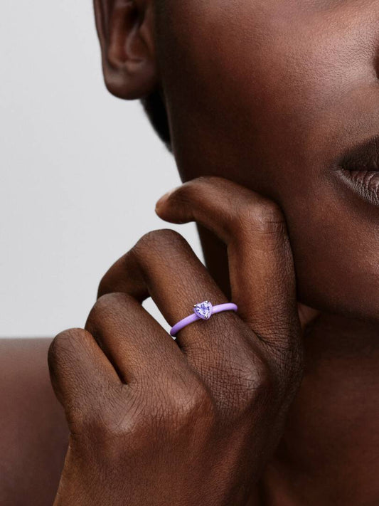Anello Pandora Viola Chakra Heart Pandora ME 193088C04