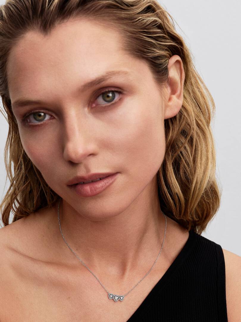 Collana Pandora Tre Cuori 394412C01