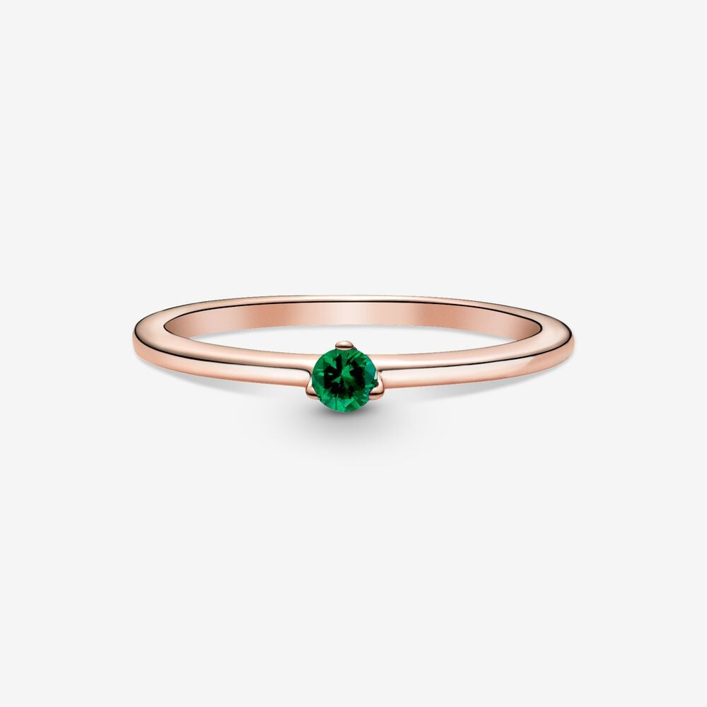 Pandora Green Solitaire Ring 189259C05