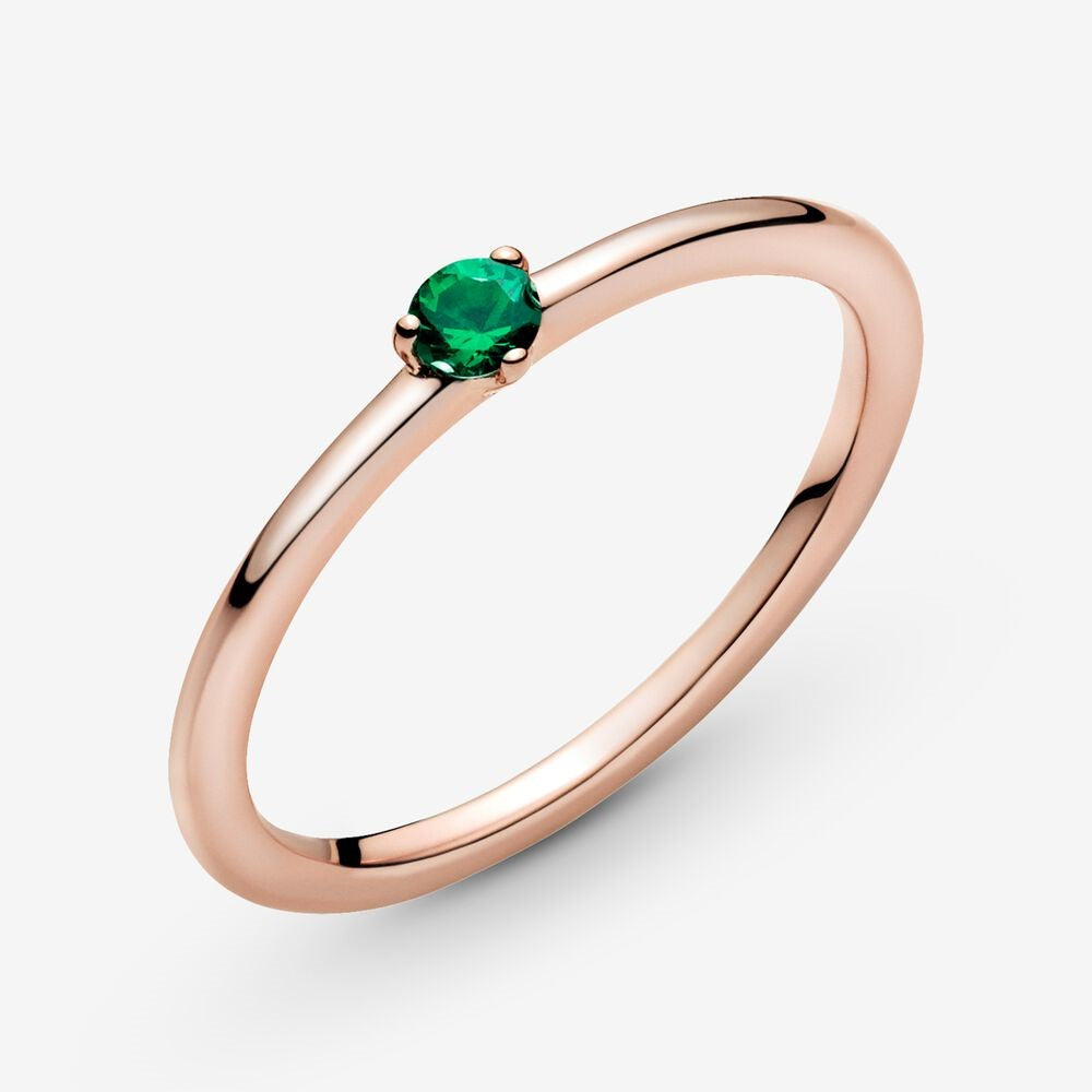 Pandora Green Solitaire Ring 189259C05