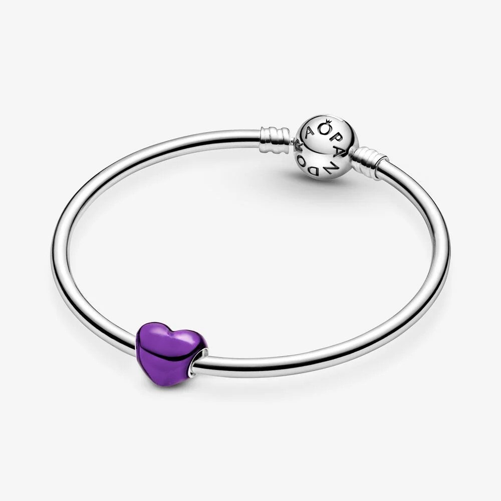 Charm Pandora Cuore Viola Metallico 793337C01
