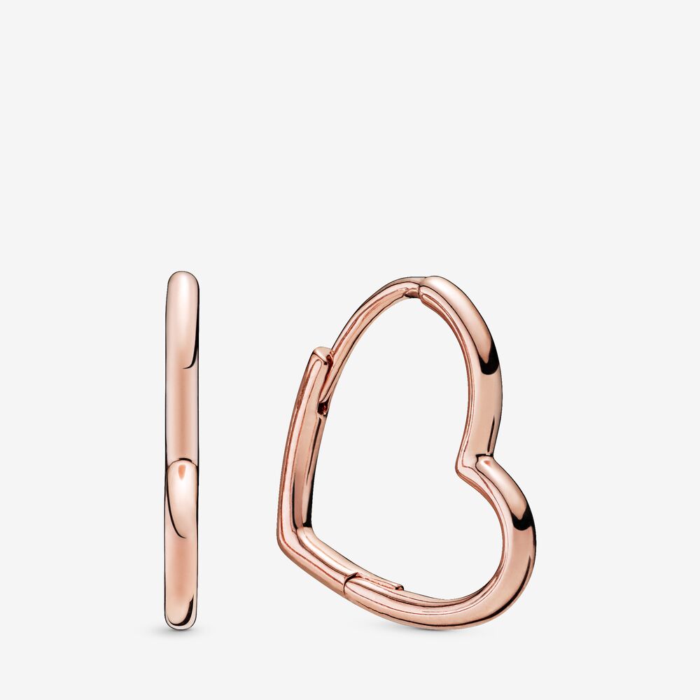 Pandora Asymmetric Hearts Hoop Earrings 288307