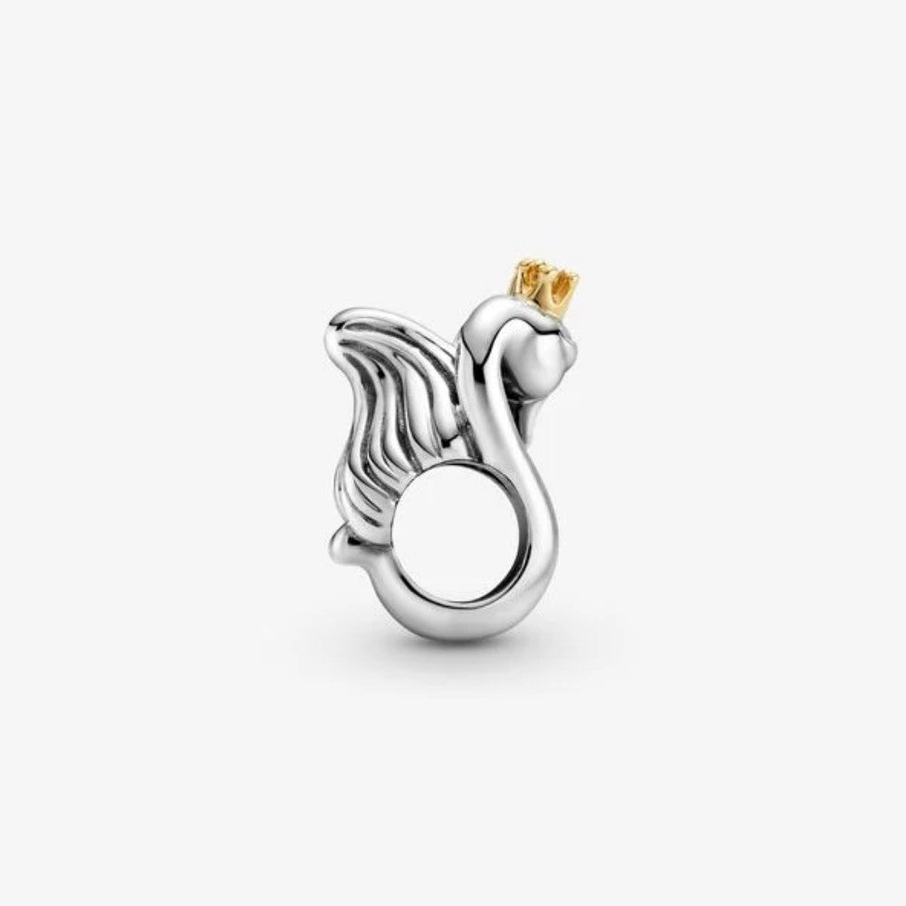 Charm Pandora Cigni e Cuore Bicolore 799315C00