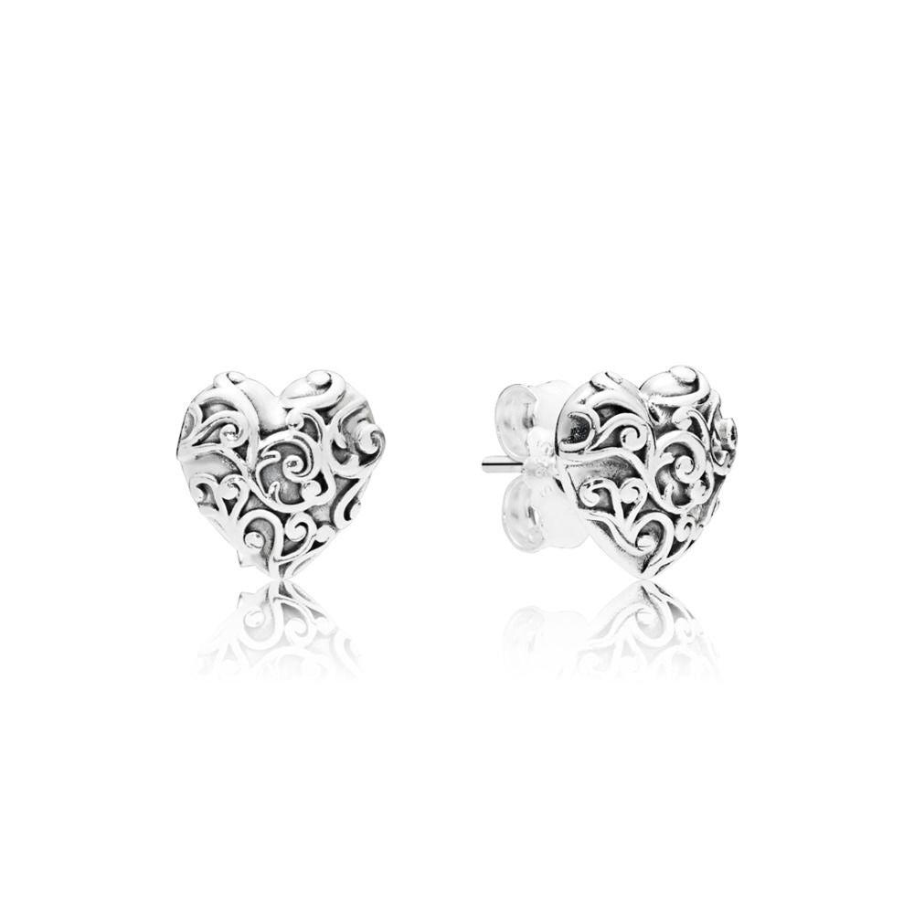 Orecchini Pandora a lobo cuori regali 297693