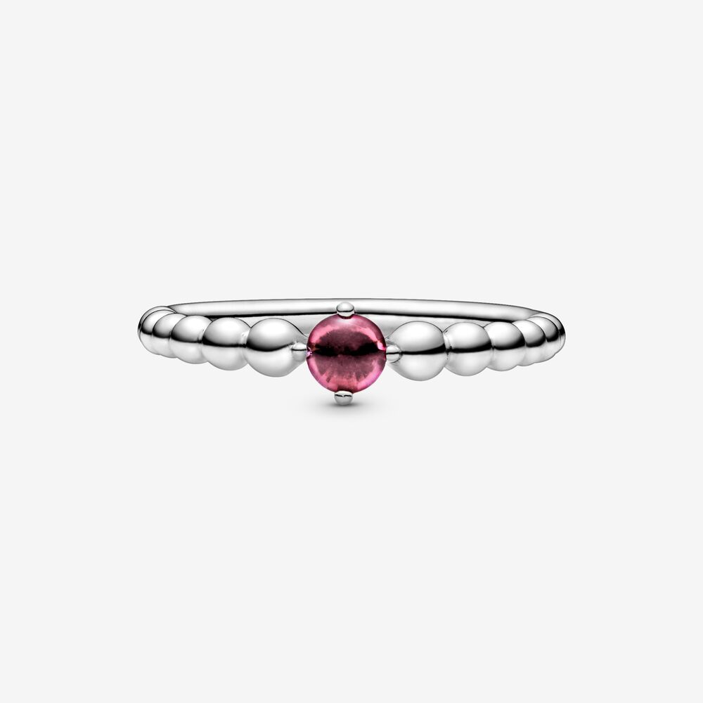 Anello Pandora Rosso Fuoco Decorato con Sfere 198598C02